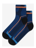 SPORTIVE - Pánské vzorované krátké ponožky Ag+ U941N5