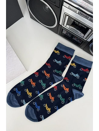 Pánské 3/4 barevné ponožky na motorku 1153.050