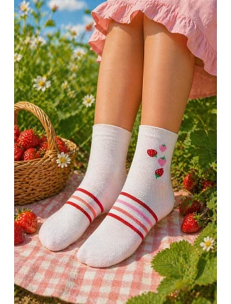 Tenké ponožky barevné 6-11 leté dívky 234.59n