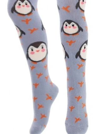 KIDDY - Vzorované punčocháče 2-6 leté dívčí' MODRÁ 116-122