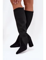 Kozačky na podpatku  model 221897 Step in style