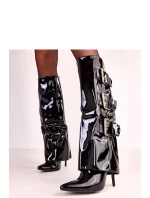 Kozačky na podpatku model 222360 Solea Kozačky na podpatku model 222360 Solea