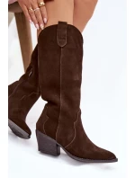 Kozačky na podpatku  model 222727 Step in style