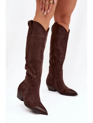 Kozačky na podpatku  model 222728 Step in style