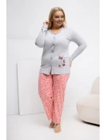 Pohodlná pyžama pro plnoštíhlé model 223305 Forever Pink