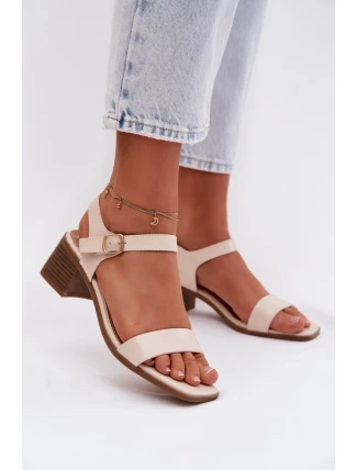 Sandály na podpatku model 225112 Step in style Sandály na podpatku model 225112 Step in style