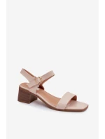 Sandály na podpatku model 225112 Step in style Sandály na podpatku model 225112 Step in style