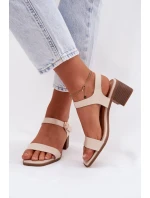 Sandály na podpatku model 225112 Step in style Sandály na podpatku model 225112 Step in style