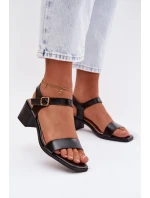 Sandály na podpatku model 225113 Step in style Sandály na podpatku model 225113 Step in style