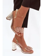 Sandály na podpatku  model 225147 Step in style