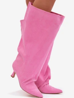 Kozačky na podpatku model 225193 Step in style