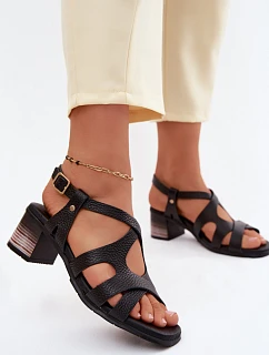 Sandály na podpatku model 227909 Step in style