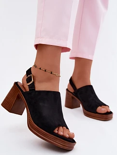 Sandály na podpatku model 227914 Step in style