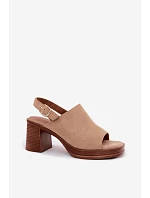 Sandály na podpatku  model 227915 Step in style