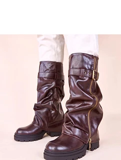 Kozačky na podpatku model 230774 Solea