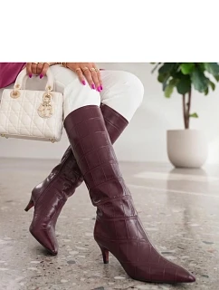 Kozačky na podpatku model 230780 Solea
