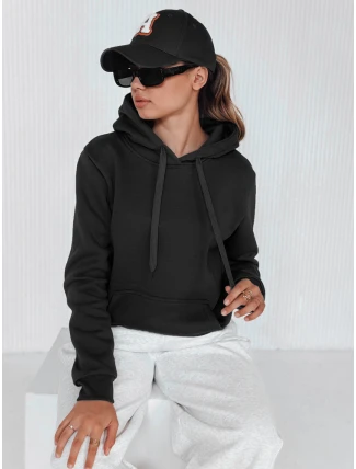 Dámská mikina s kapucí BASIC černá BY0158 Dámská mikina s kapucí BASIC černá BY0158
