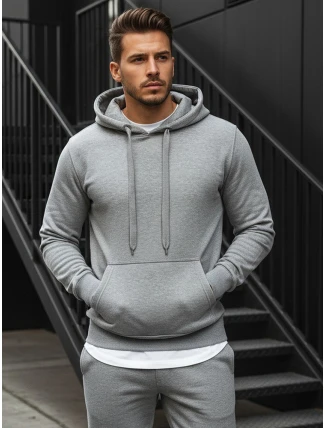 Pánská mikina s kapucí šedá BX3646 Pánská mikina s kapucí šedá BX3646