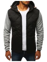 FashionStreet šedá pánská přechodná sportovní bunda TX2812