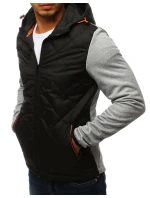 FashionStreet šedá pánská přechodná sportovní bunda TX2812