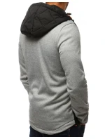 FashionStreet šedá pánská přechodná sportovní bunda TX2812
