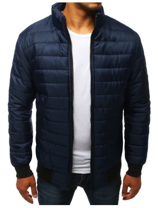 Pánská přechodná bunda prošívaná tmavě modrá TX2822 Pánská přechodná bunda prošívaná tmavě modrá TX2822