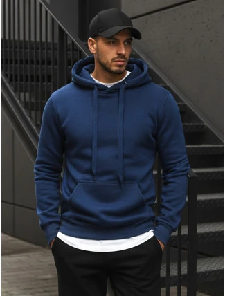 Pánská modrá mikina s kapucí FashionStreet BX4684