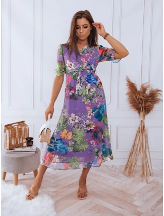 VALLERIO fialové šaty FashionStreet EY1877