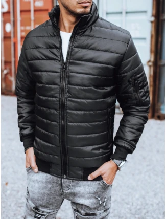 Pánská přechodná prošívaná bunda černá FashionStreet TX3270z