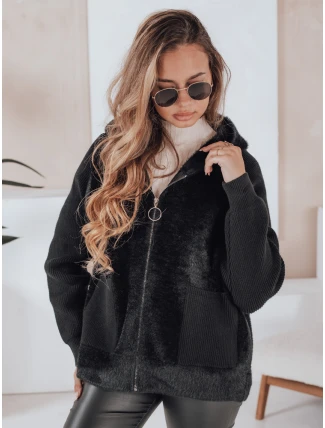 Dámská alpaková bunda KATHERINE black FashionStreet NY0481z