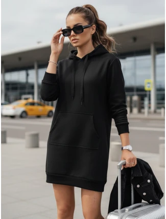 Dámská oversize dlouhá mikina TIMMY černá FashionStreet EY1931