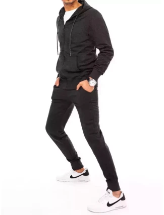 FashionStreet pánské tmavě šedé tepláky AX0536