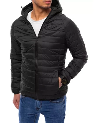 Pánská přechodná prošívaná bunda černá FashionStreet TX4010