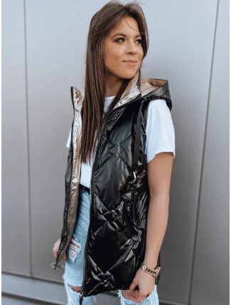 Dámská prošívaná vesta PAVON černá FashionStreet TY2592