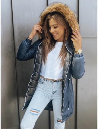 Dámská zimní bunda parka SANAH navy blue FashionStreet TY2888 Dámská zimní bunda parka SANAH navy blue FashionStreet TY2888