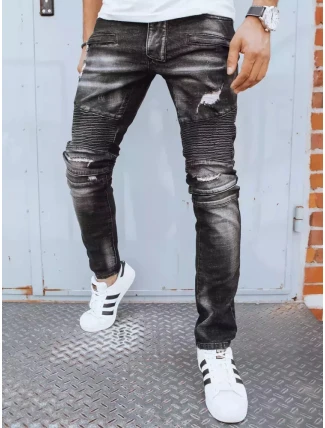 Pánské černé kalhoty FashionStreet UX3815