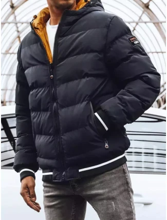 Pánská oboustranná zimní bunda tmavě modrá FashionStreet TX4196