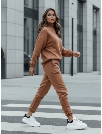 Dámský teplákový komplet ARIELLA PREMIUM mocha FashionStreet AY0730