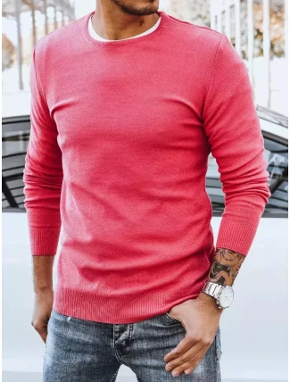 Pánský klasický fuchsiový svetr FashionStreet WX1934