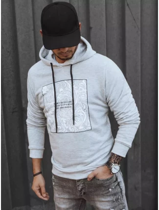 Pánská šedá mikina FashionStreet BX5468