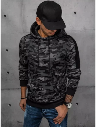 Pánská černá mikina FashionStreet BX5546