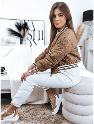 Dámská bunda BOMBER camel FashionStreet TY3431 Dámská bunda BOMBER camel FashionStreet TY3431