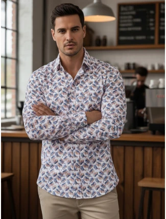 Pánská bílá košile FashionStreet DX2466