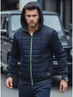 FashionStreet pánská tmavě modrá prošívaná přechodná bunda TX4392