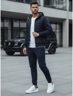 FashionStreet pánská tmavě modrá prošívaná přechodná bunda TX4392