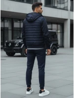 FashionStreet pánská tmavě modrá prošívaná přechodná bunda TX4392