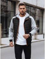 Pánská světle šedá prošívaná bunda FashionStreet TX4393