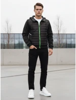 Pánská prošívaná bunda černá FashionStreet TX4394