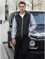 Pánská přechodná prošívaná šedá bunda TX4402