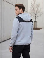 Pánská přechodná prošívaná šedá bunda TX4402